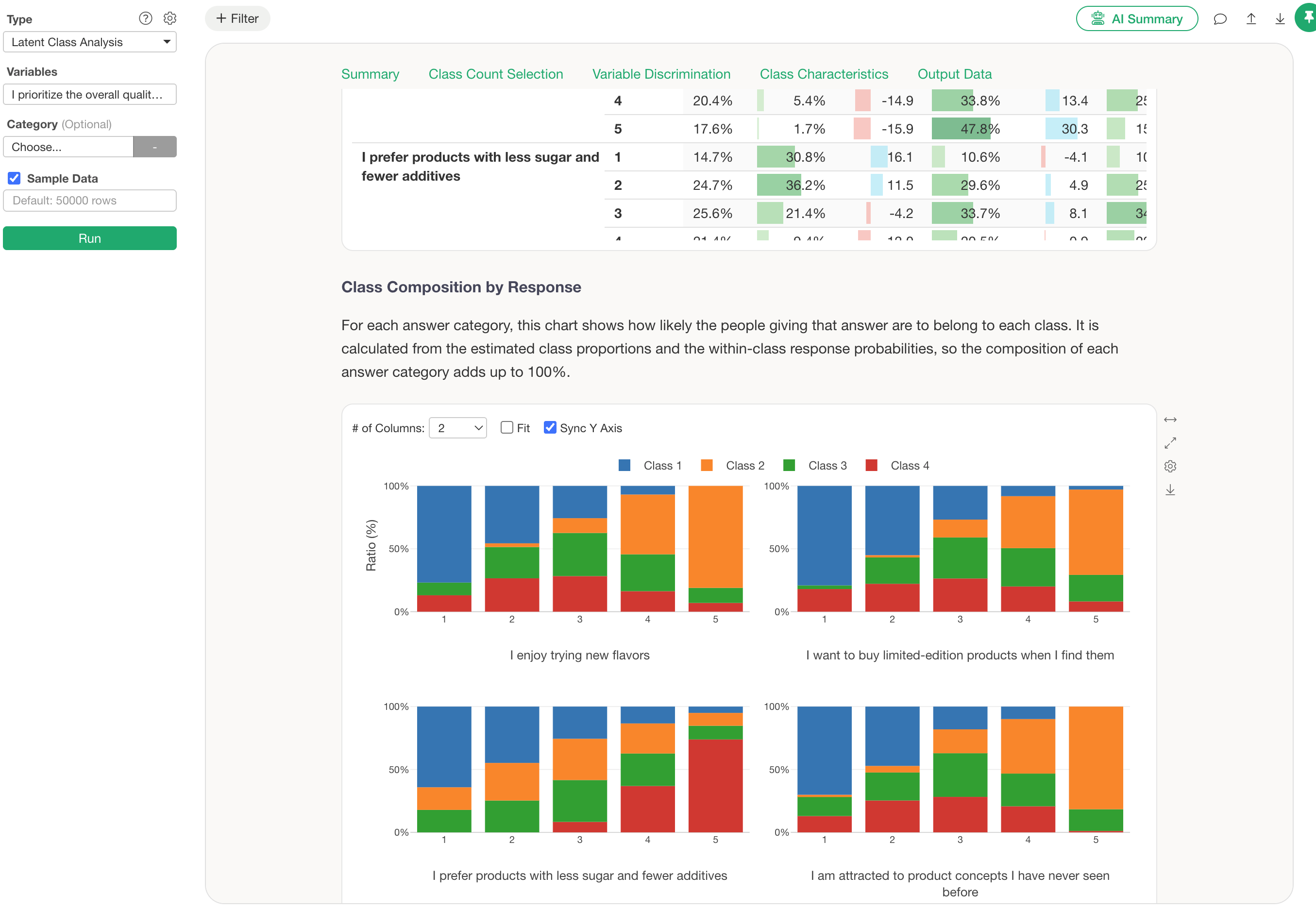 Finding segments in the data with clustering