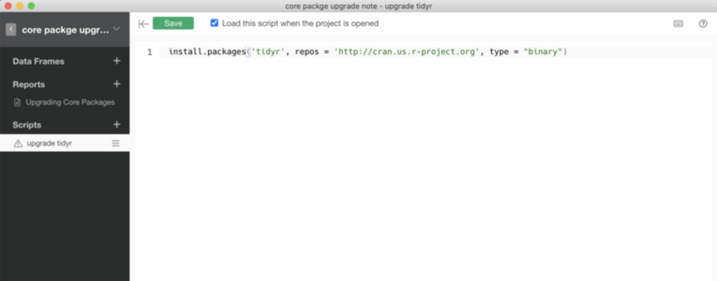 Upgrading Exploratory's Core R Packages (like dplyr, tidyr, etc.)