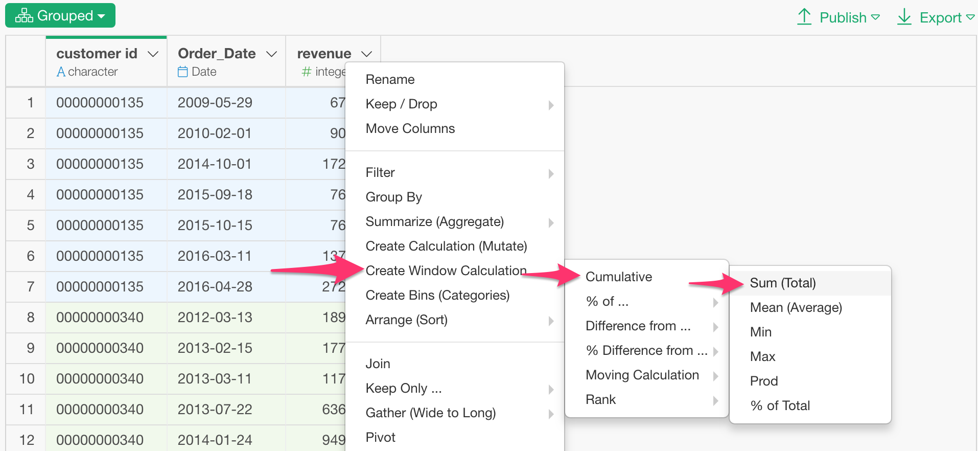 then-select-create-window-calculations-cumulative-sum-total-from-the-column-header-menu-of-the