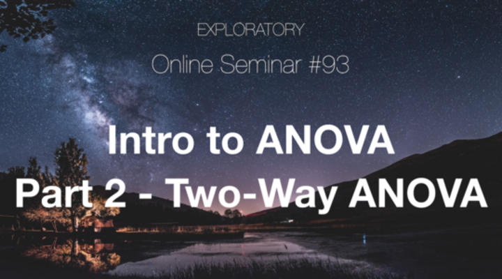 Seminar #93 - Intro to ANOVA Part 2 - Two-Way ANOVA