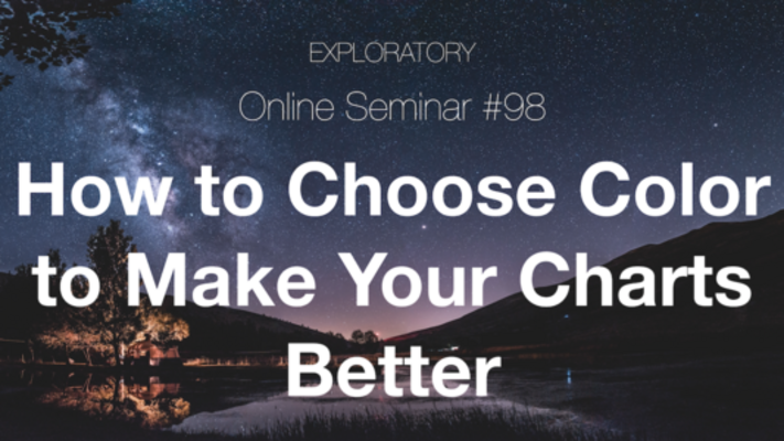 Seminar #98 - How to Choose Color to Make Your Charts Better